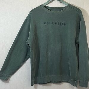 Seaside Crewneck Sweatshirt - Forest Green